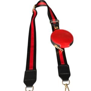 Unbranded Black/Red Replacement Strap with Coin Case.